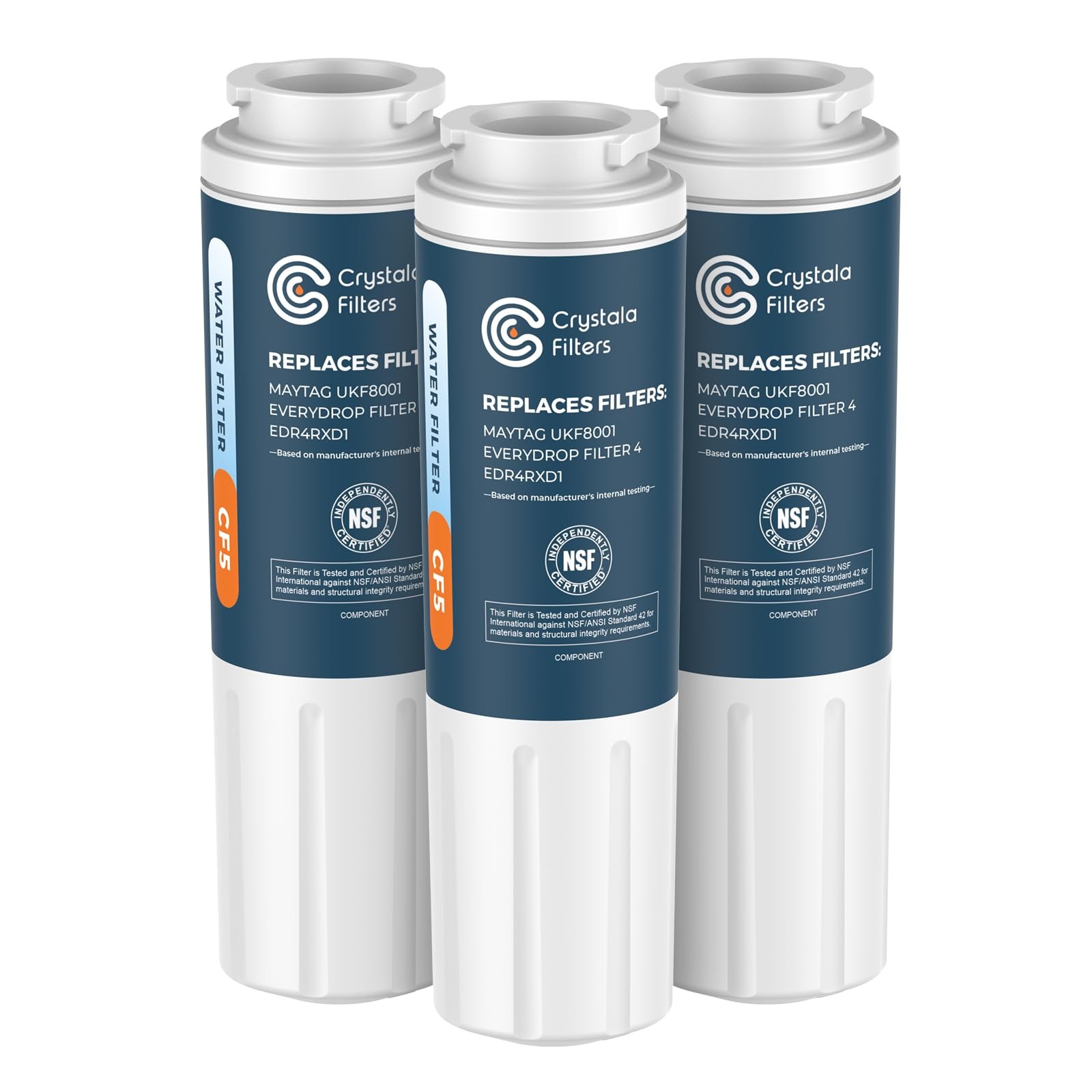 Refrigerator Water Filter Replacement 3 Pack Coconut Carbon NSF42 Taste
