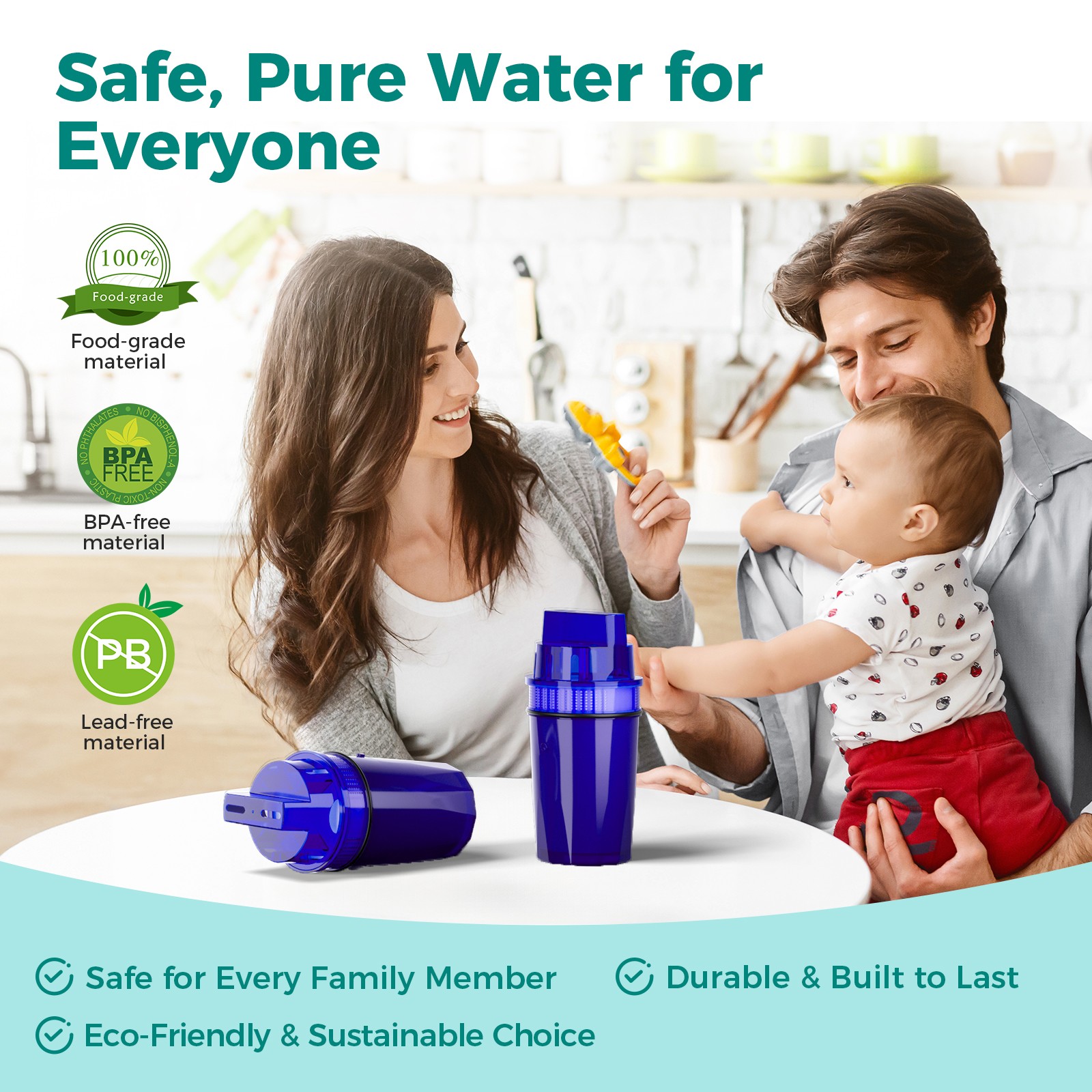 Fil-Fresh Water Filter Replacement 4-Pack for Water Pitchers PPF900 CRF-950Z NSF