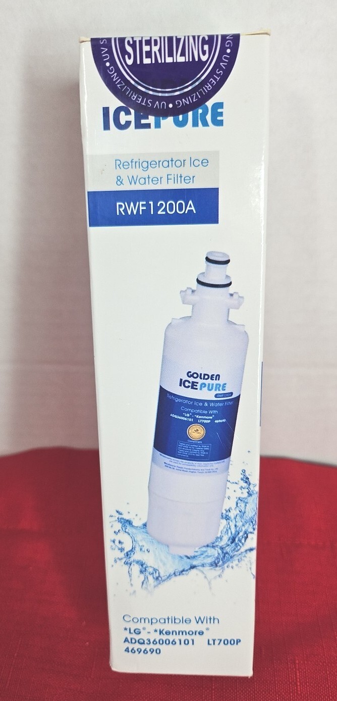 Golden Icepure M# RWF1200A Refrigerator Replacement Water Filter LG Kenmore New