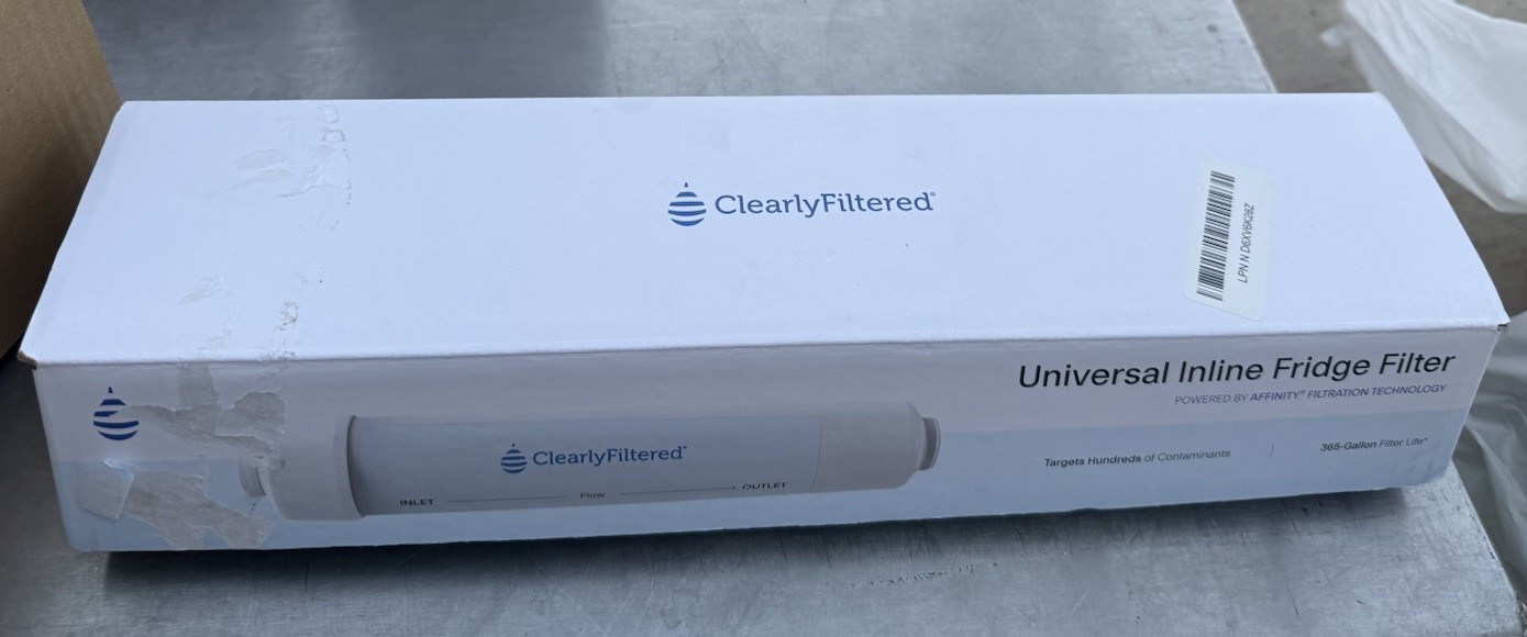 Clearly Filtered Inline Fridge Filter Plastic , Vinyl, Copper