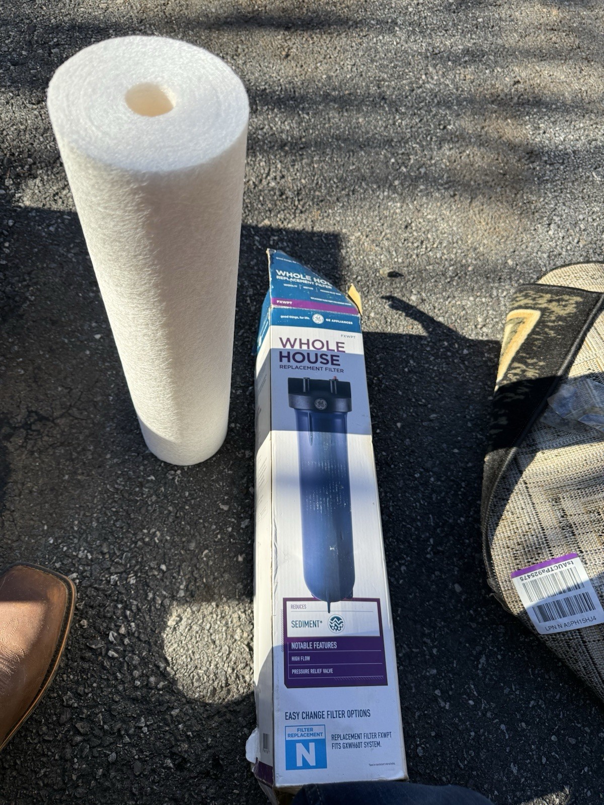 GE whole house High Flow Basic Replacement Water Filter FXWPT GXWH60T 20”