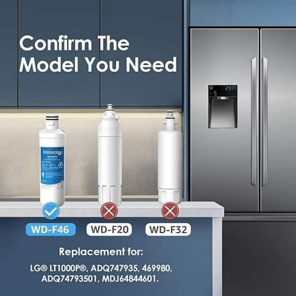 2-Pack Replacement Water Filter for LG Models LT1000P & LT120F