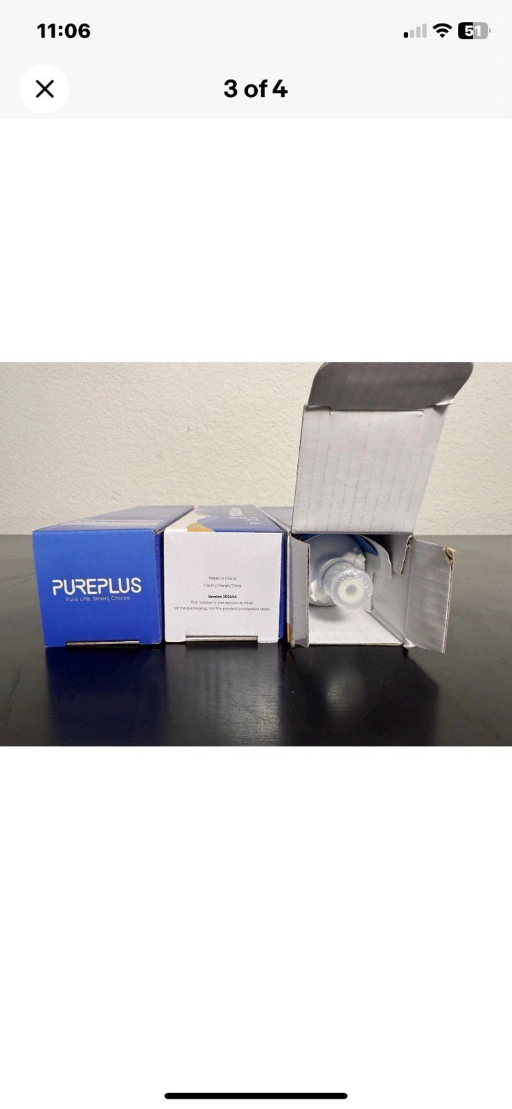 PurePlus Replacement Water Filter PP-RWF 1200A NEW SEALED- 3 Pack