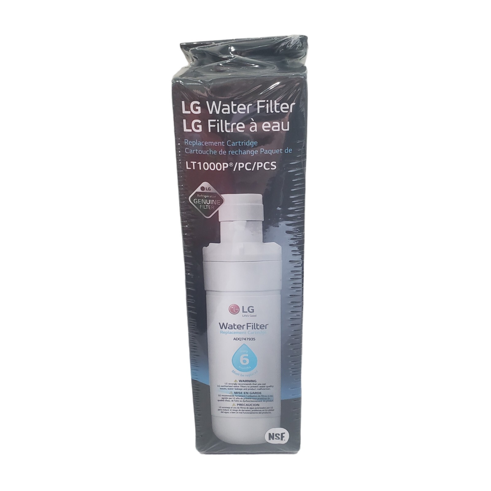 LG Water Filter Replacement Cartridge LT1000P/PC/PCS New Factory Sealed 