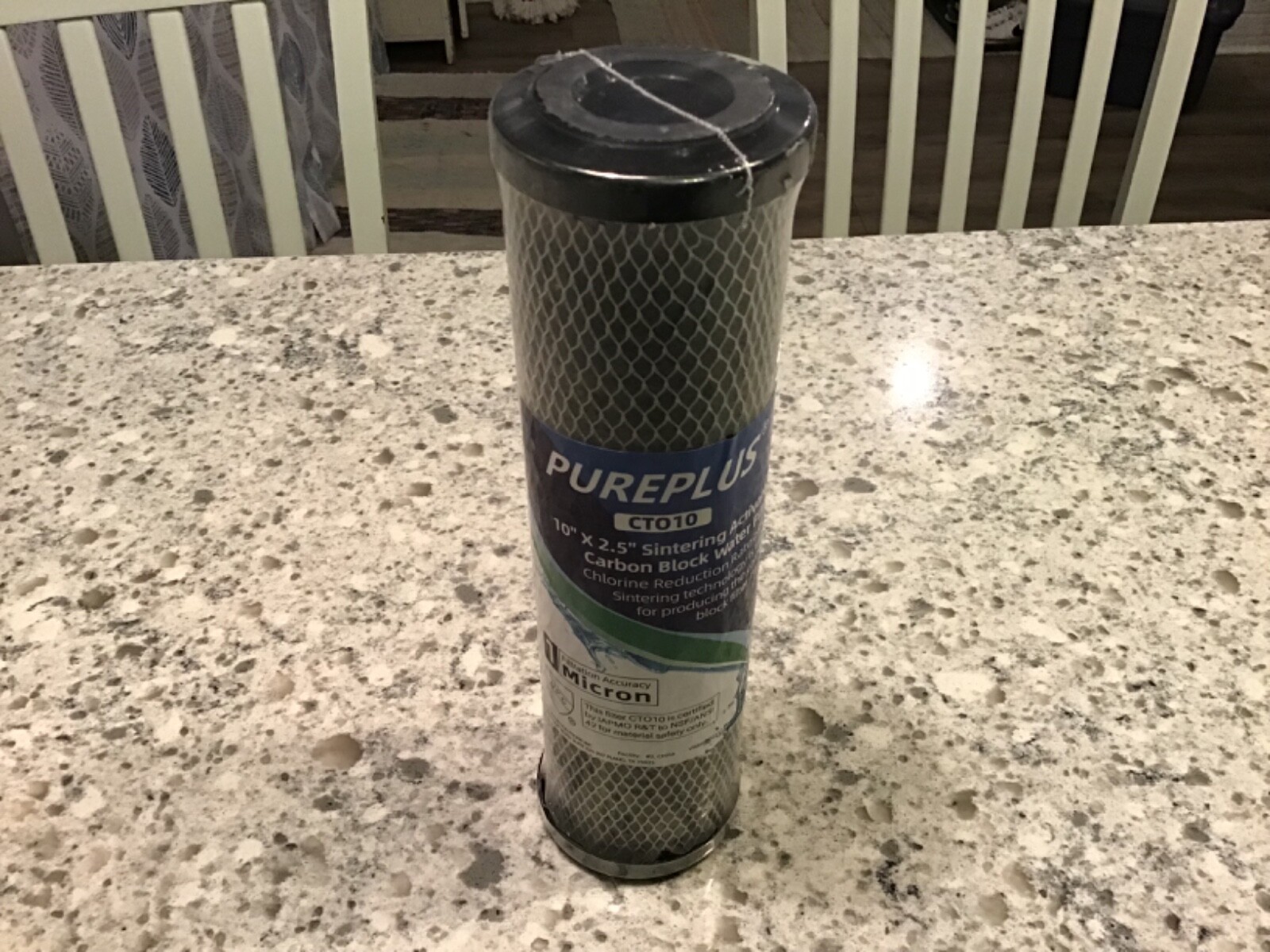 NEW PurePlus CTO10 10″ x 2.5″ Sintering Activated Carbon Block Water Filter