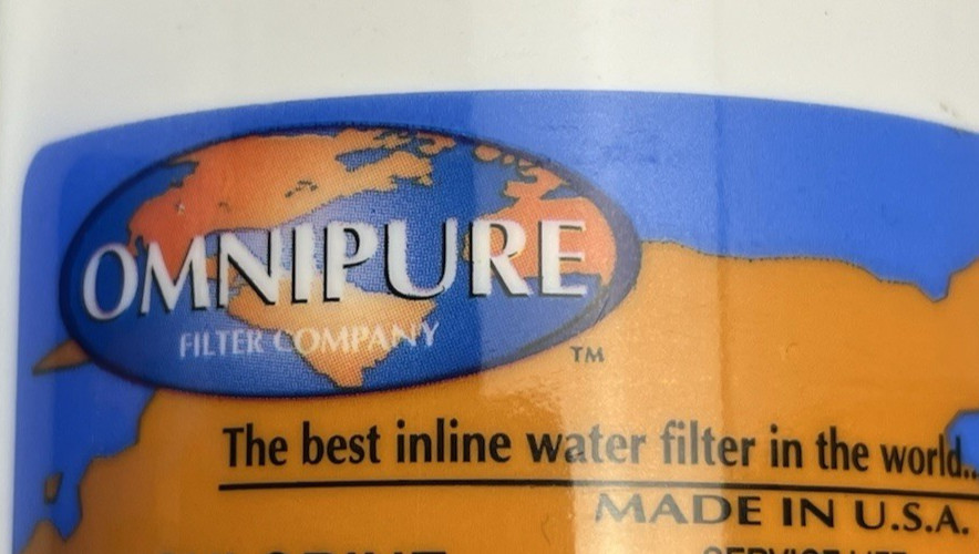 New 2 Pk Omnipure Q5628 Q Series 12in GAC Carbon Water Filter Taste Odor