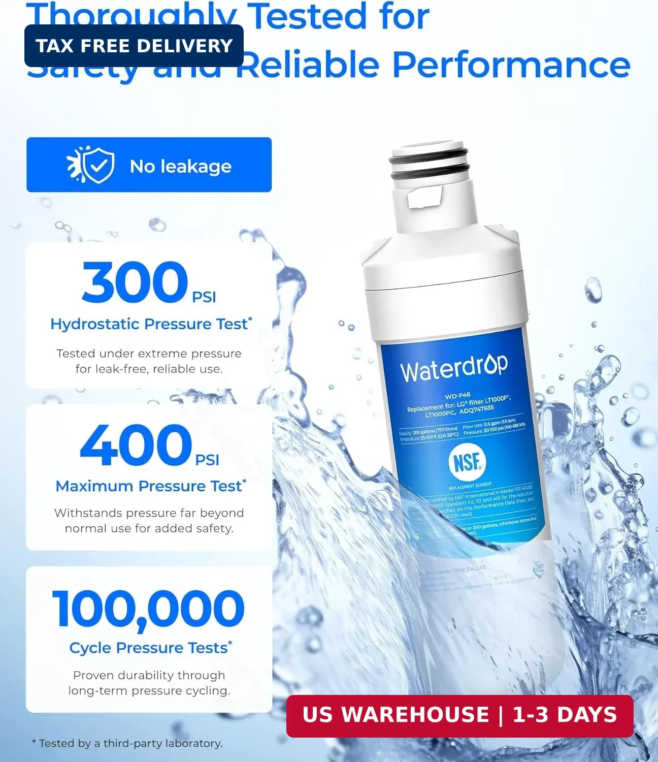 Waterdrop ADQ747935 LT1000PC Replacement for LG® LT1000P®/PC/PCS ThinQ® Refriger