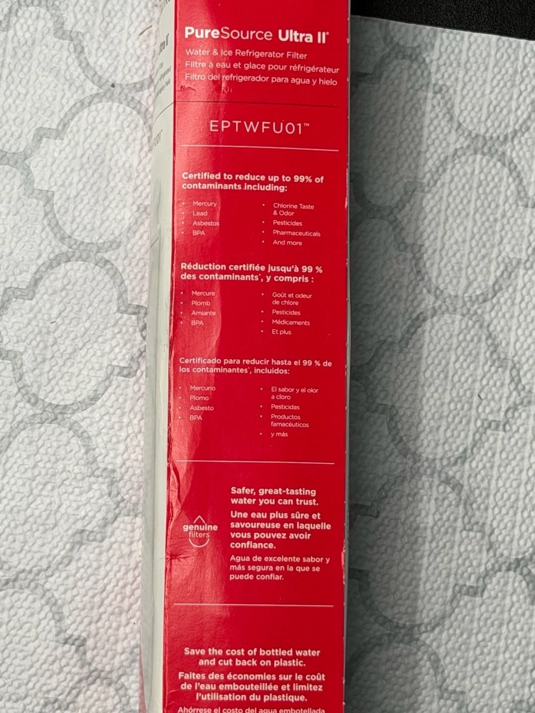 Frigidaire PureSource Ultra II Refrigerator Water Filter EPTWFU01