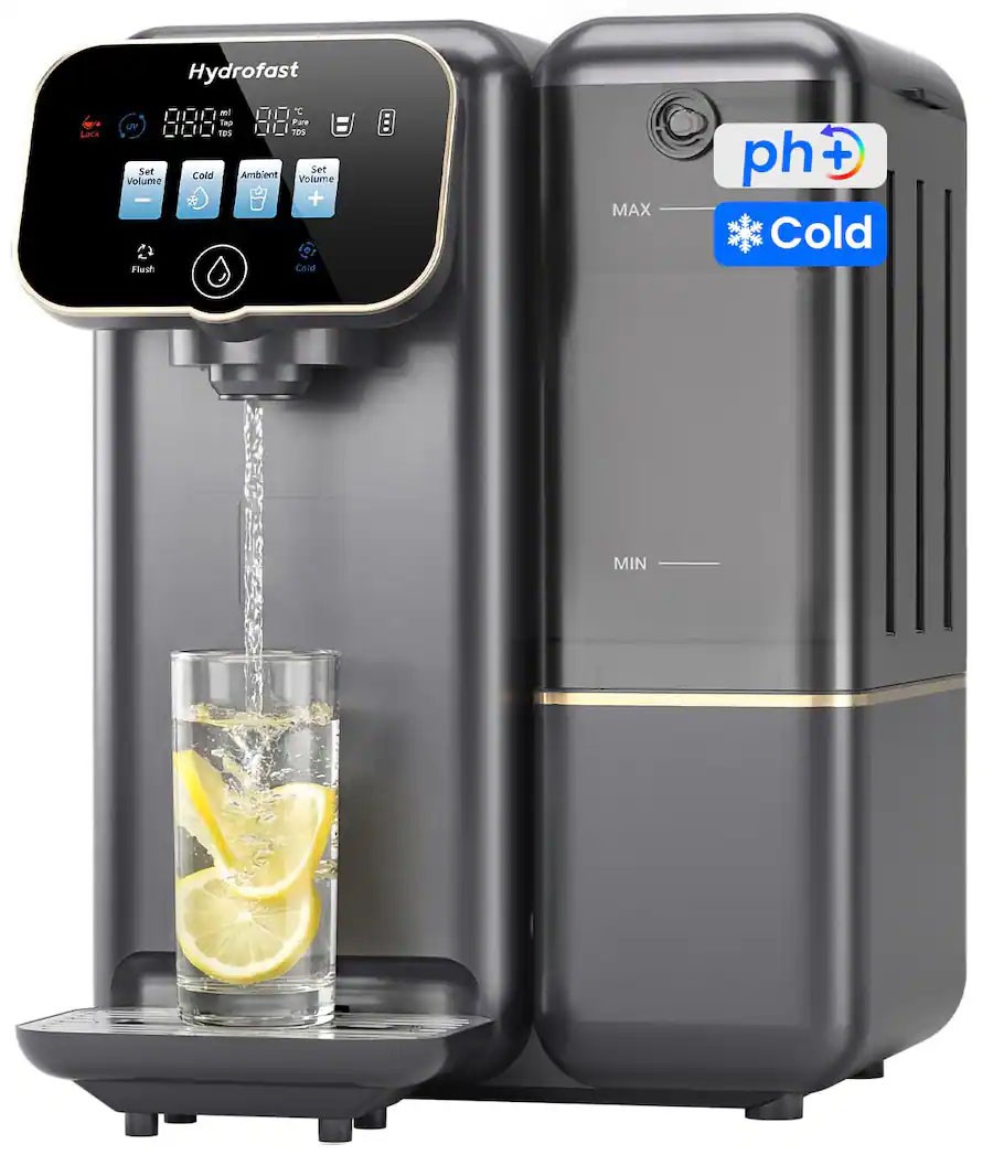 Hydrofast C100 Countertop Reverse Osmosis Water Filter System,6 Stage Filtration