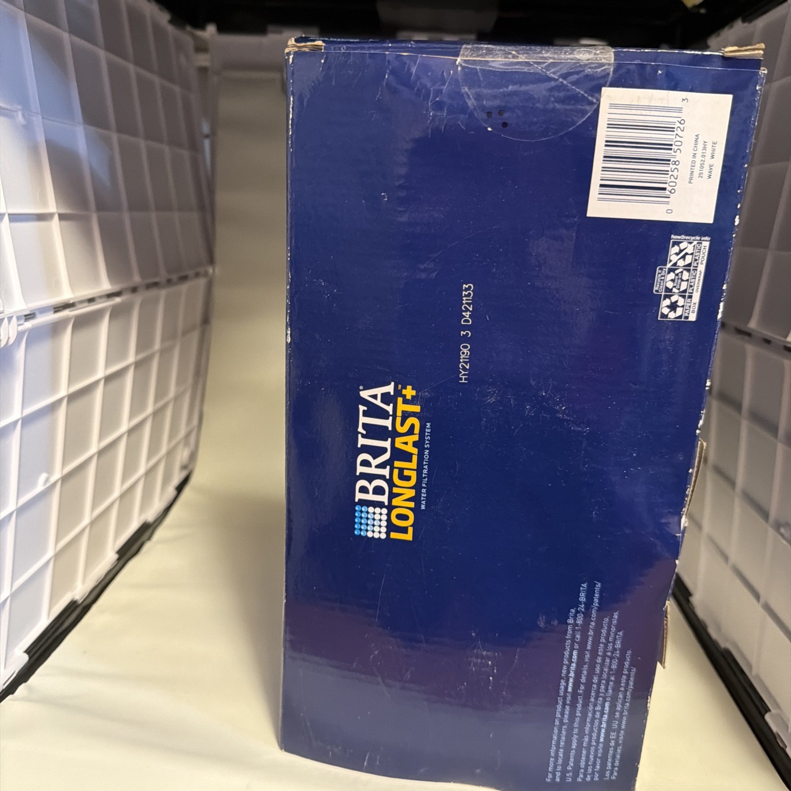 Brita Large 10 Cup Water Pitcher + 2 Elite LongLast+ Filters Last 6 Months Each