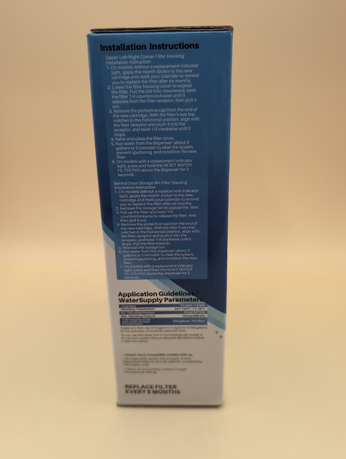 Lot Of 2 ICEPURE RWF4700AC Replacement Refrigerator Water Filter
