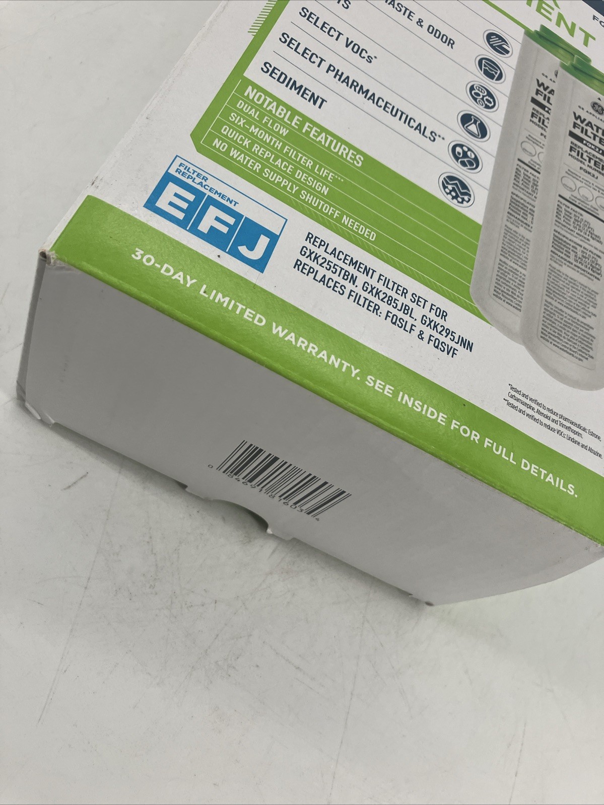 GE FQK2J Under Sink Replacement Water Filter Set 2-Pack Dual Flow Advanced Kit