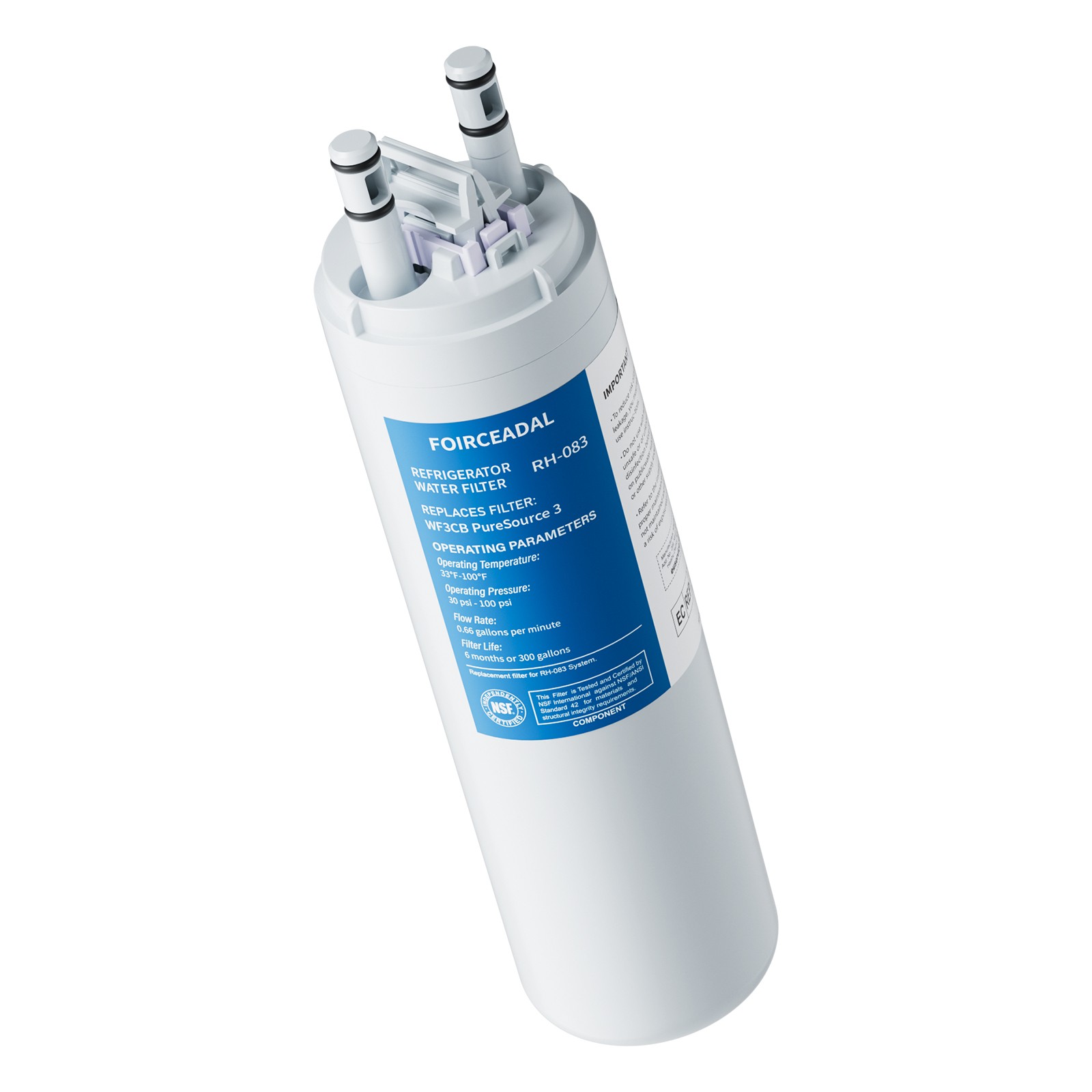 6/4/2PACK New FOR Frigdaire WF3CB Pure Source 3 Refrigerator Water Filter