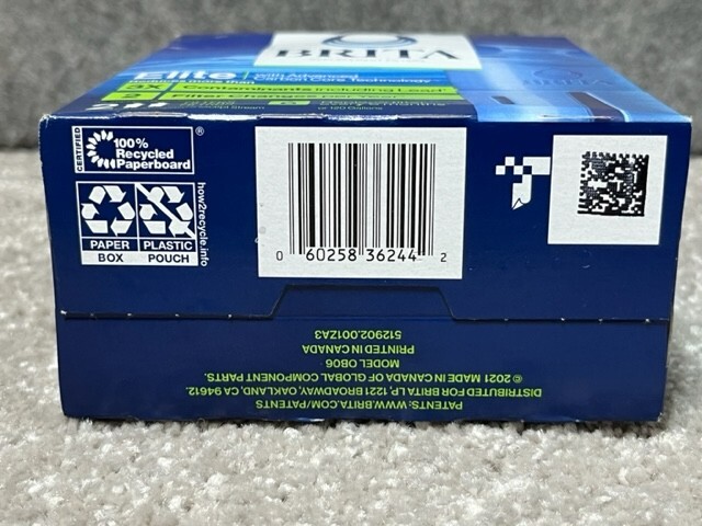 2 Count Brita Elite Replacement Filters for Pitchers Dispensers Blue