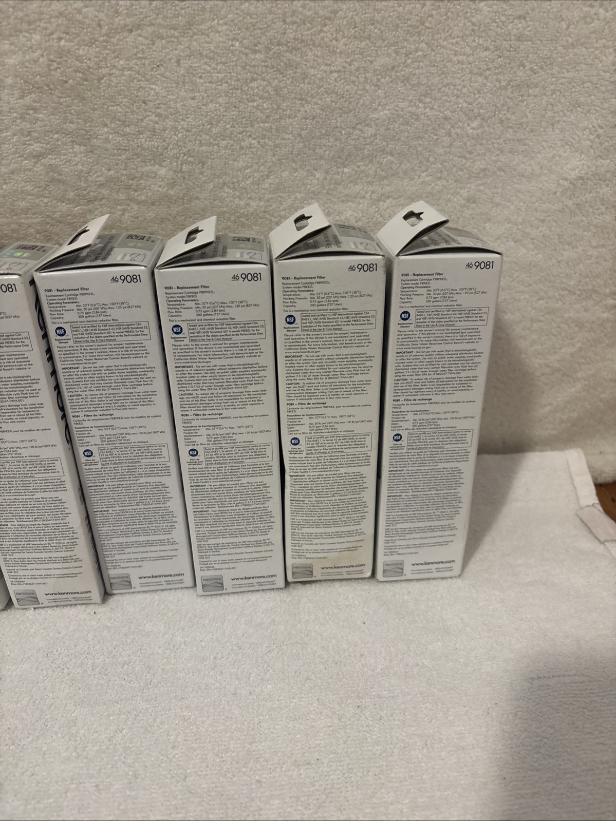 7 Pack Kenmore 46-9081 Replacement Refrigerator Water Filter. NEW SEALED