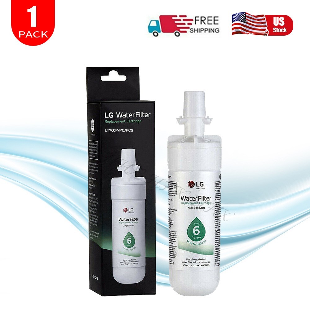 New Sealed LG LT700P Refrigerator Water Filter Replacement ADQ36006101, 1 Pack