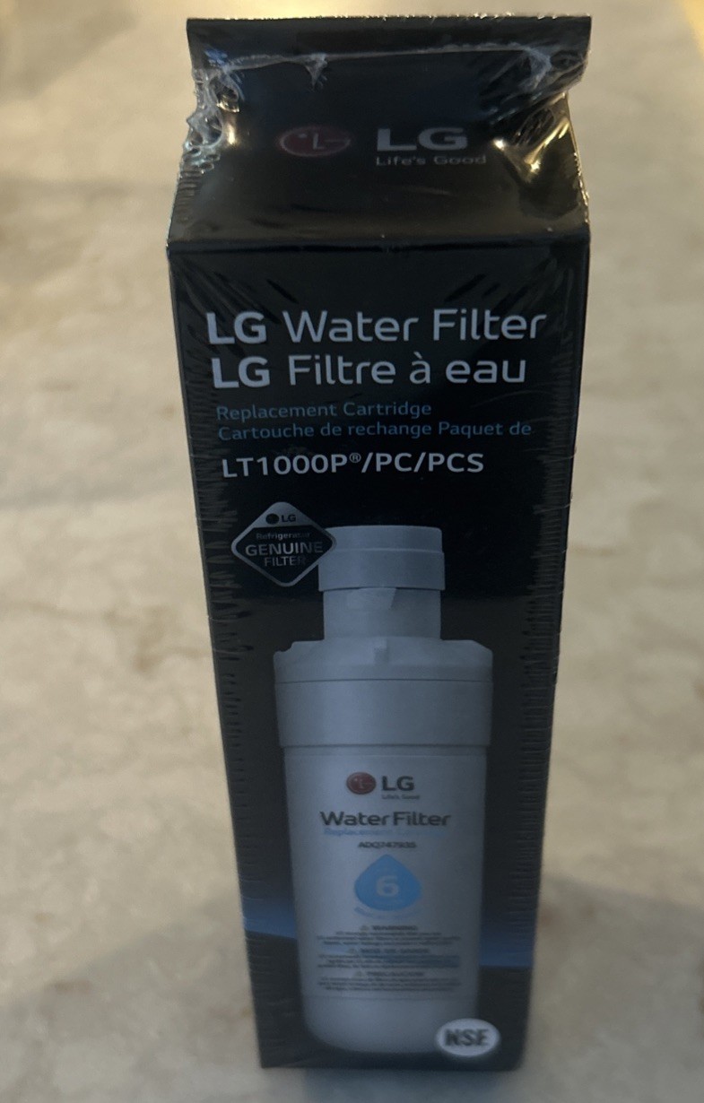 Genuine LG LT1000P Water Filter Replacement Cartridge LT1000PC/PCS NEW SEALED