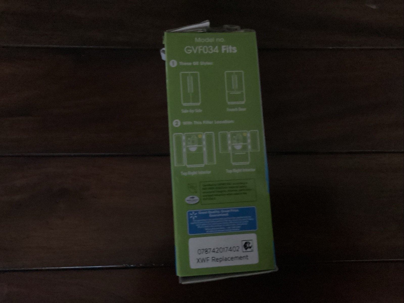 Great Value Refrigerator Water Filter GVF034 Replaces GE XWF