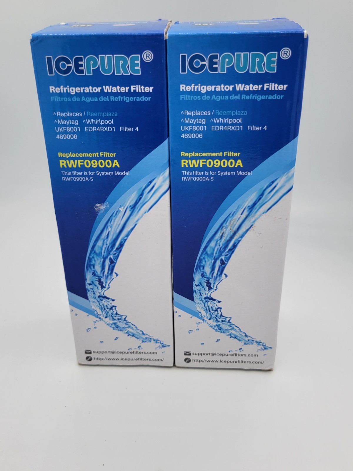 2 Packs IcePure Refrigerator Water Filter Replacement Filter RWF0900A