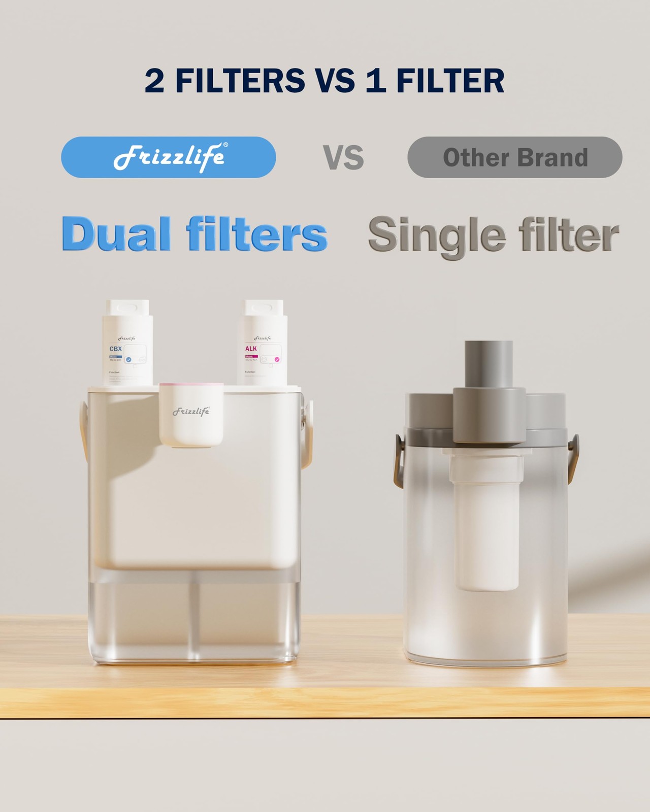 New Best Frizzlife MD40 Alkaline Electric Water Filter Dispenser with 2 Filters