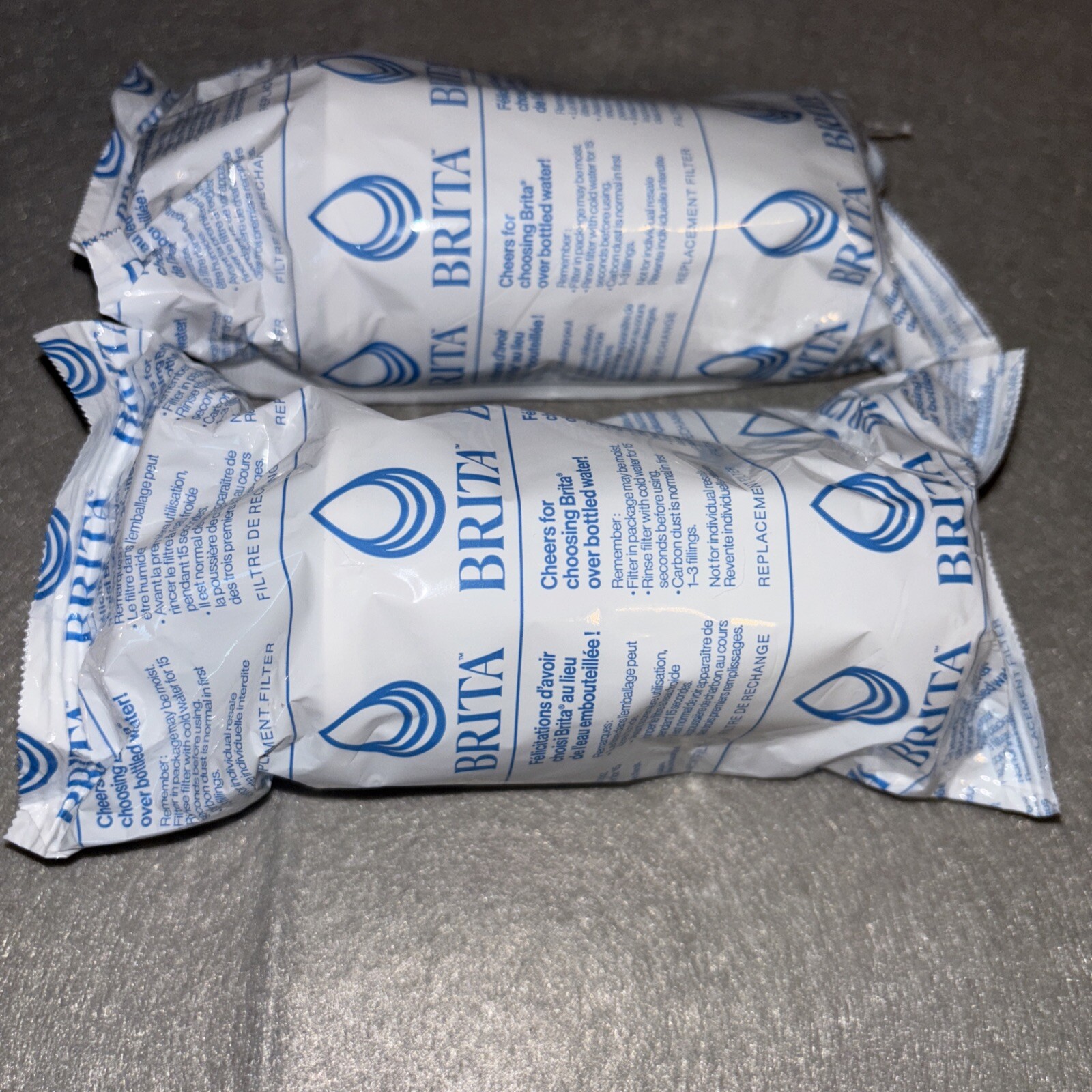 NEW Brita Water Filter Pitcher Advanced Replacement Filters 2 Count Pack