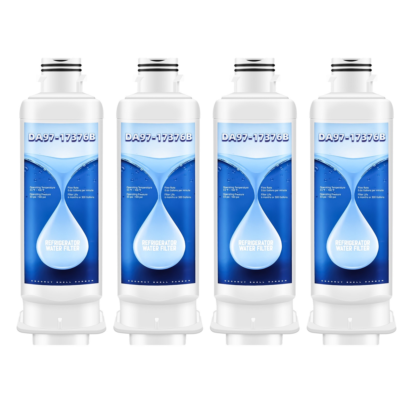 Refrigerator Water Filter Replacement Fit For Samsung DA97-17376B, DA97-08006C