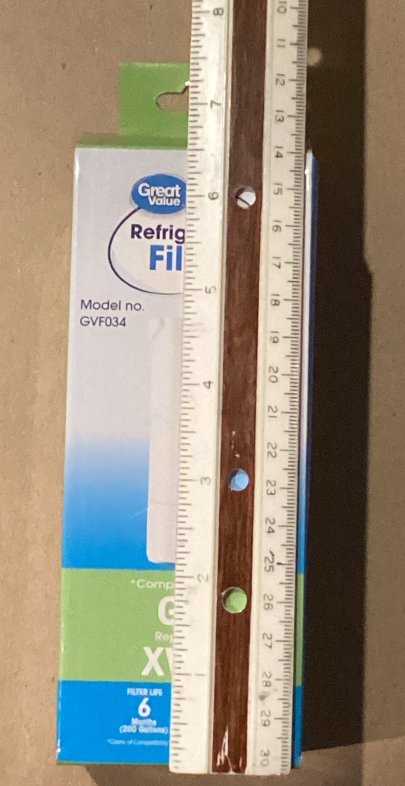 Great Value Refrigerator Filter Model GVF034 fits GE Side By Side Or French Door