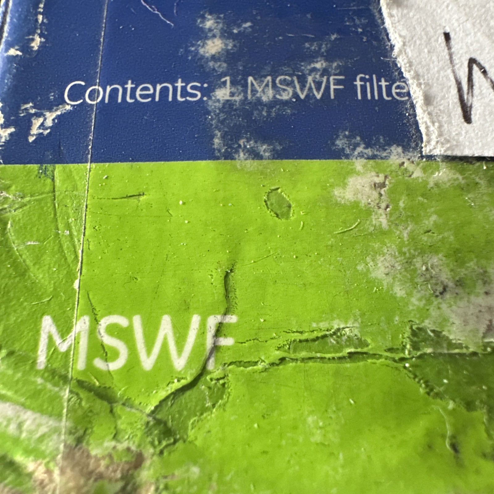 MSWF 1 Pack GE MSWF SmartWater Genuine Refrigerator Water Filter New BOX DAMAGED