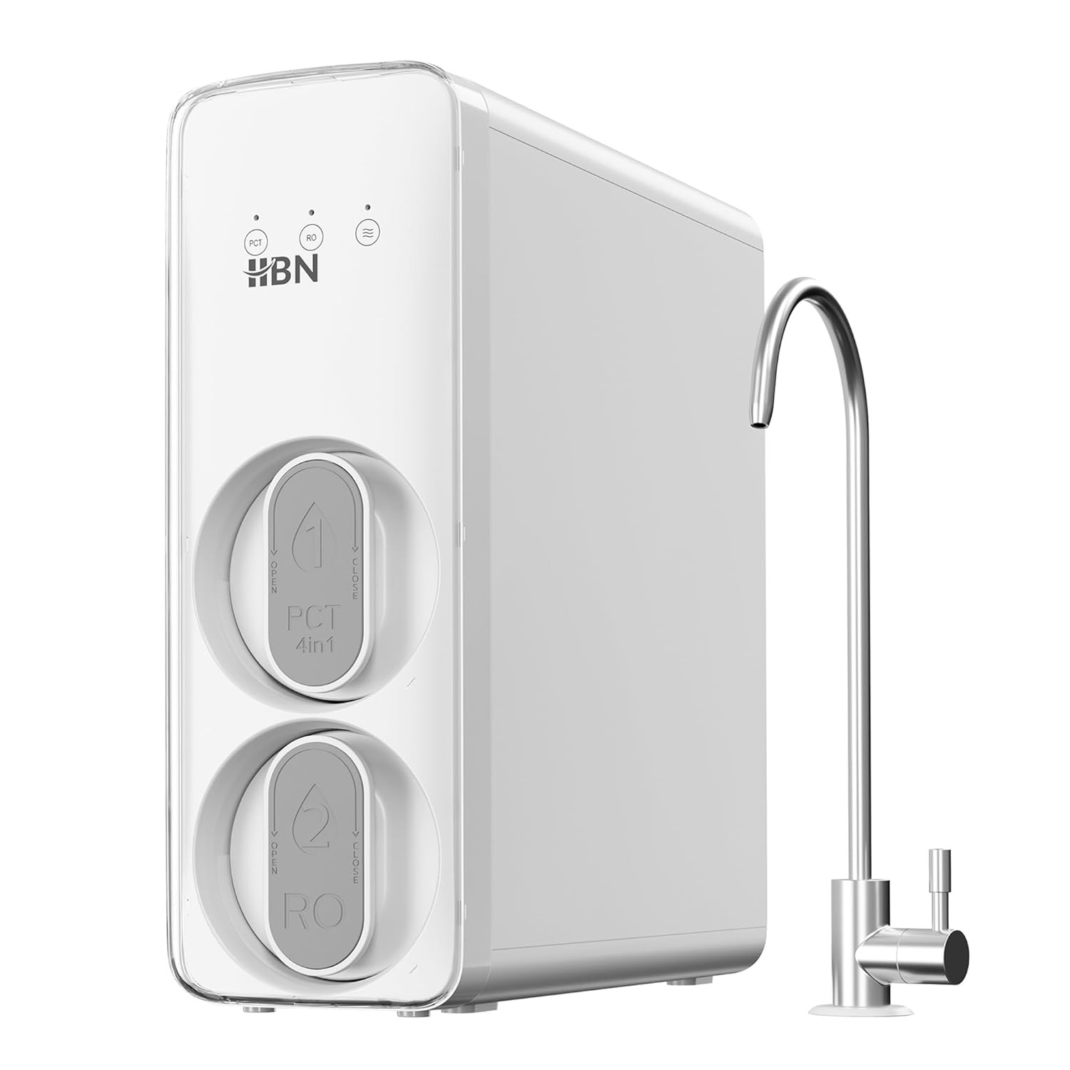 600 GPD 8-Stage Reverse Osmosis Water Filter System with Faucet, FCC Listed