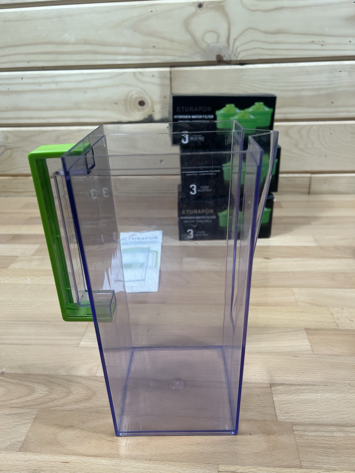 Turapur Hydrogen Water Filter Pitcher Green – Preowned + 9 New Filters In Box