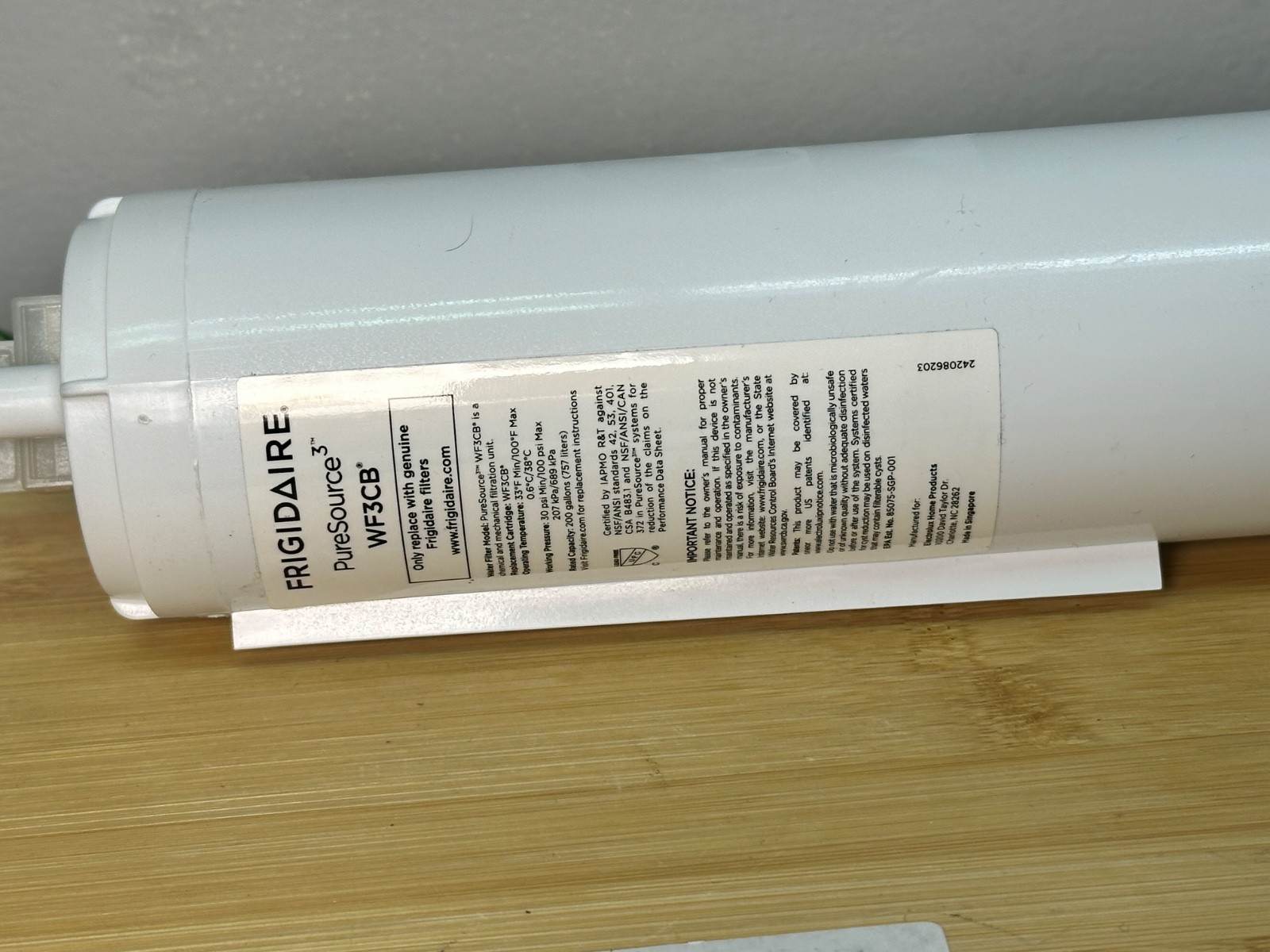 1 PACK Frigidaire WF3CB Puresource3 Refrigerator Water & Ice Filter Sealed US