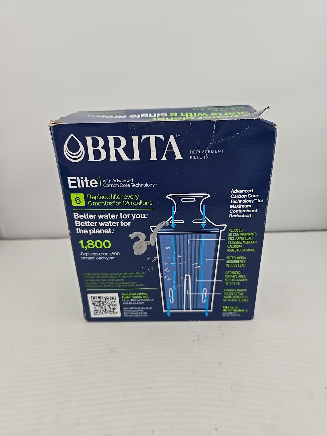 Brita Longlast Replacement Filters for Pitchers Dispensers – 2 Count