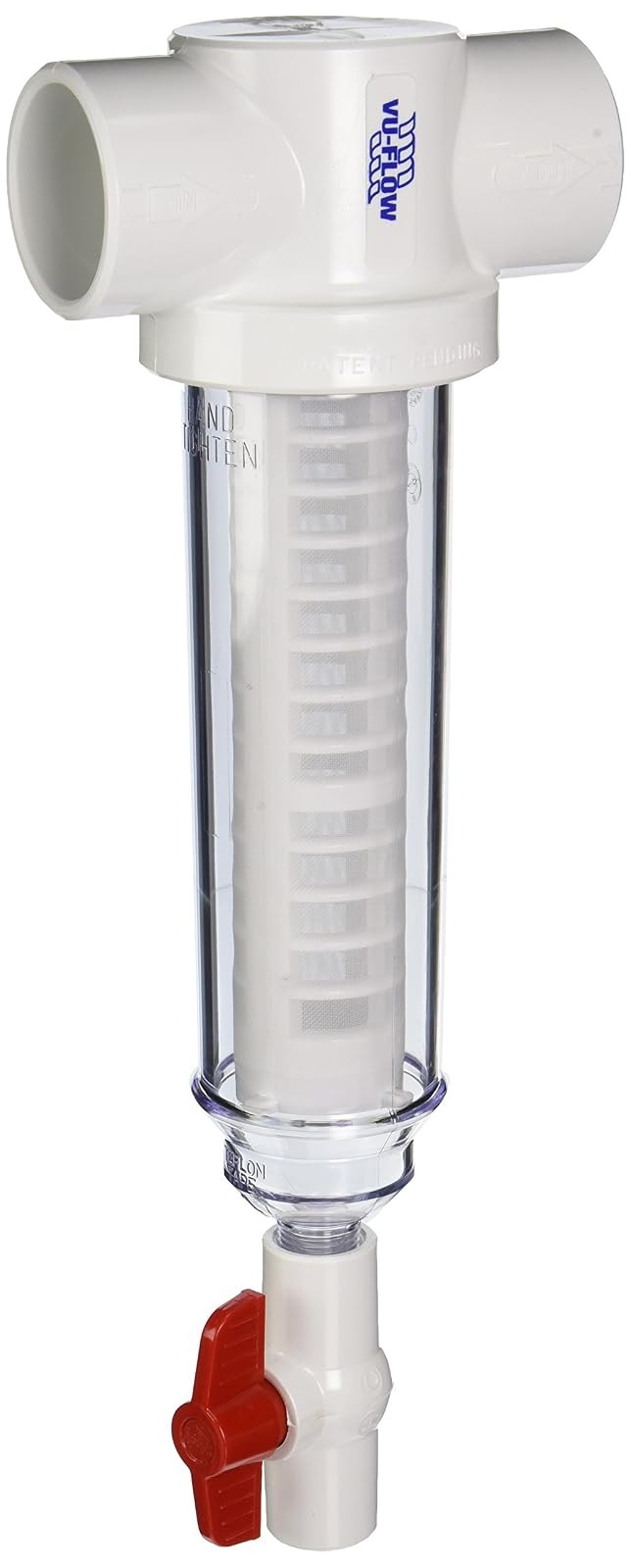Spin down water filter system with screen