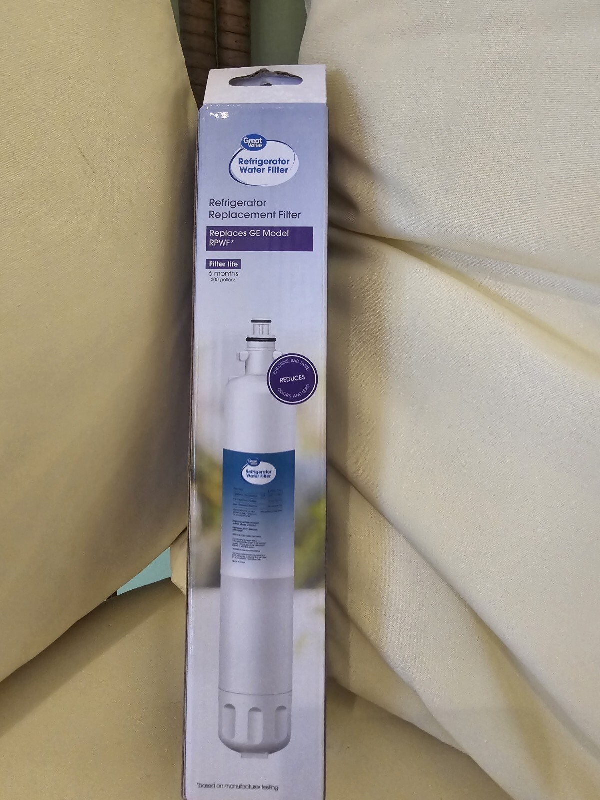 Great Value Refrigerator Water Filter Replaces Ge Model RPWF 6months 300 gallons