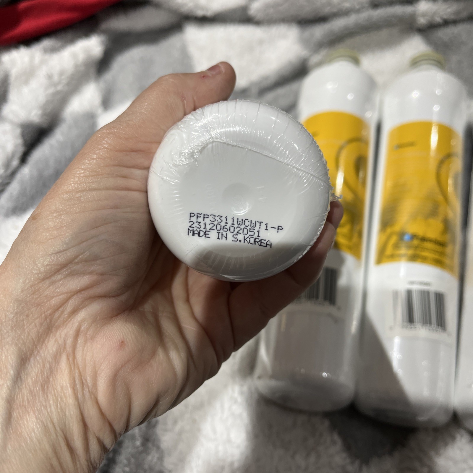 RO Water Replacement Cartridge 2 Yellow 1 Blue 1 Green Push Button, Sealed.