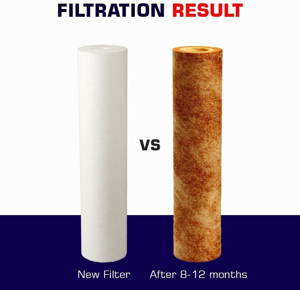 LiquaGen 5 Micron Sediment Filter 10″ PP RO Cartridge 1 /3 /16 /25 /50 Pack
