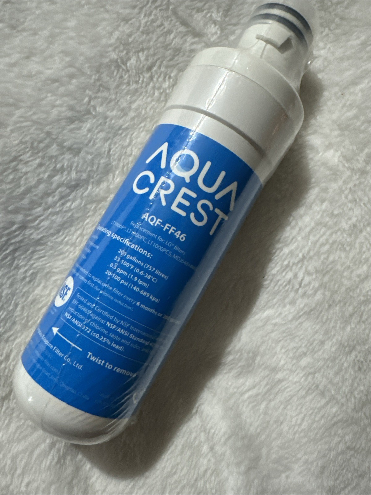 AQUA CREST AQF-FF46 LG LT1000P, LT1000PC, LT1000PCS, MDJ64844601