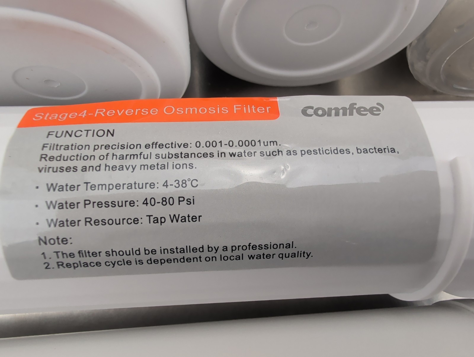 Comfee 5 stage Reverse Osmosis Water 75 GPD CMP10 Filter (Open Box)