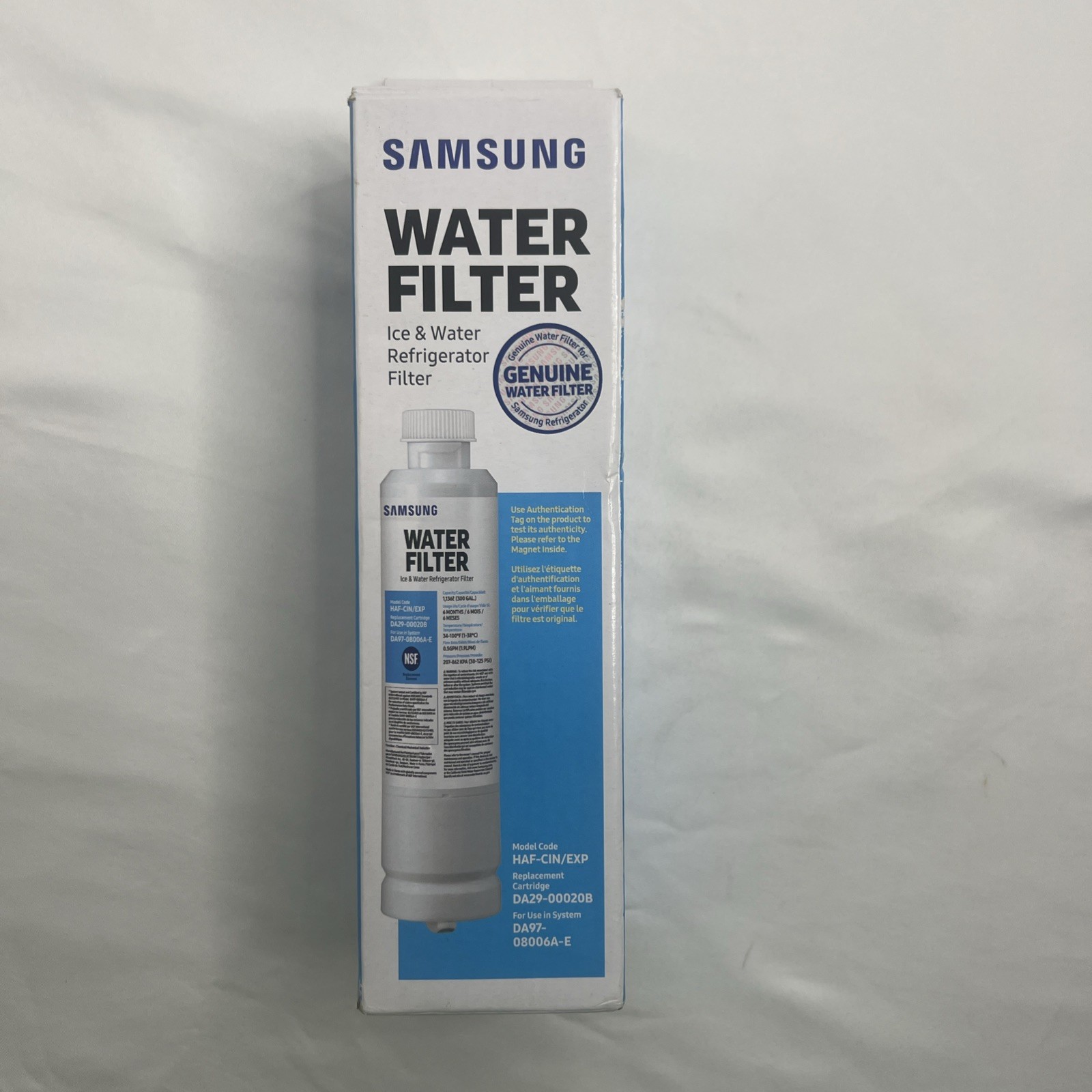 NEW Samsung DA29-00020B HAF-CIN/EXP Refrigerator Ice & Water Filter Genuine OEM