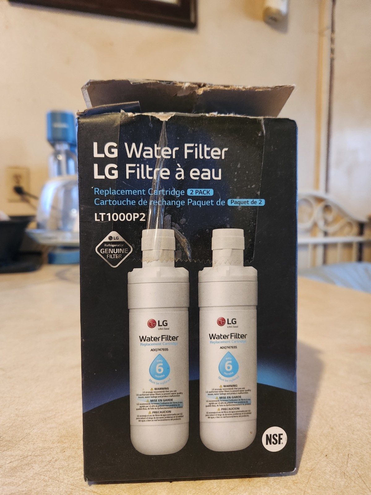 LG Water Filter 2pack LT1000P2 Genuine Open Box