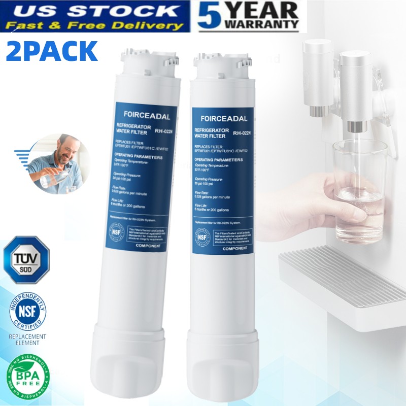 FOR Frigidaire EPTWFU01 Pure Source Ultra II Refrigerator Water Filter 2 PACK