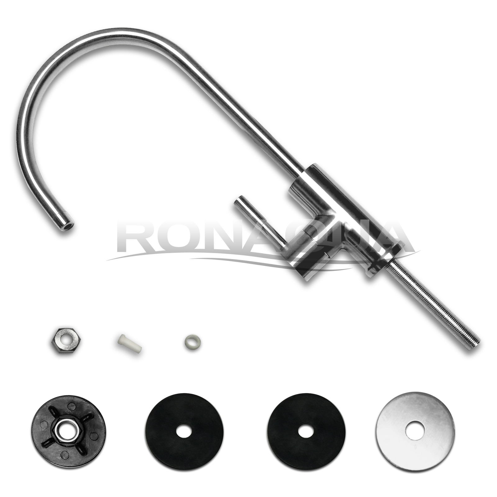 Brushed Nickel Euro Designer RO Water Faucet for Any RO Unit + FREE SHIPPING