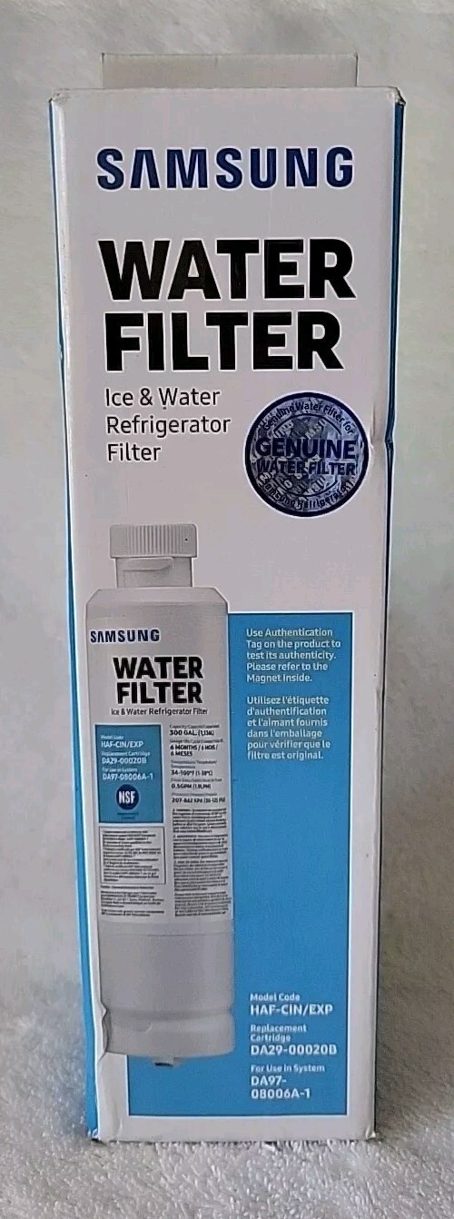 New Genuine Samsung DA29-00020B HAF-CIN/EXP Refrigerator Water Filter