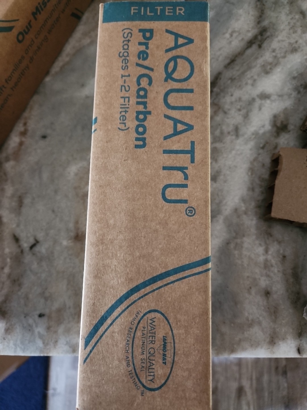 AquaTru Pre-Carbon Stages 1-2 Yellow Label New Sealed