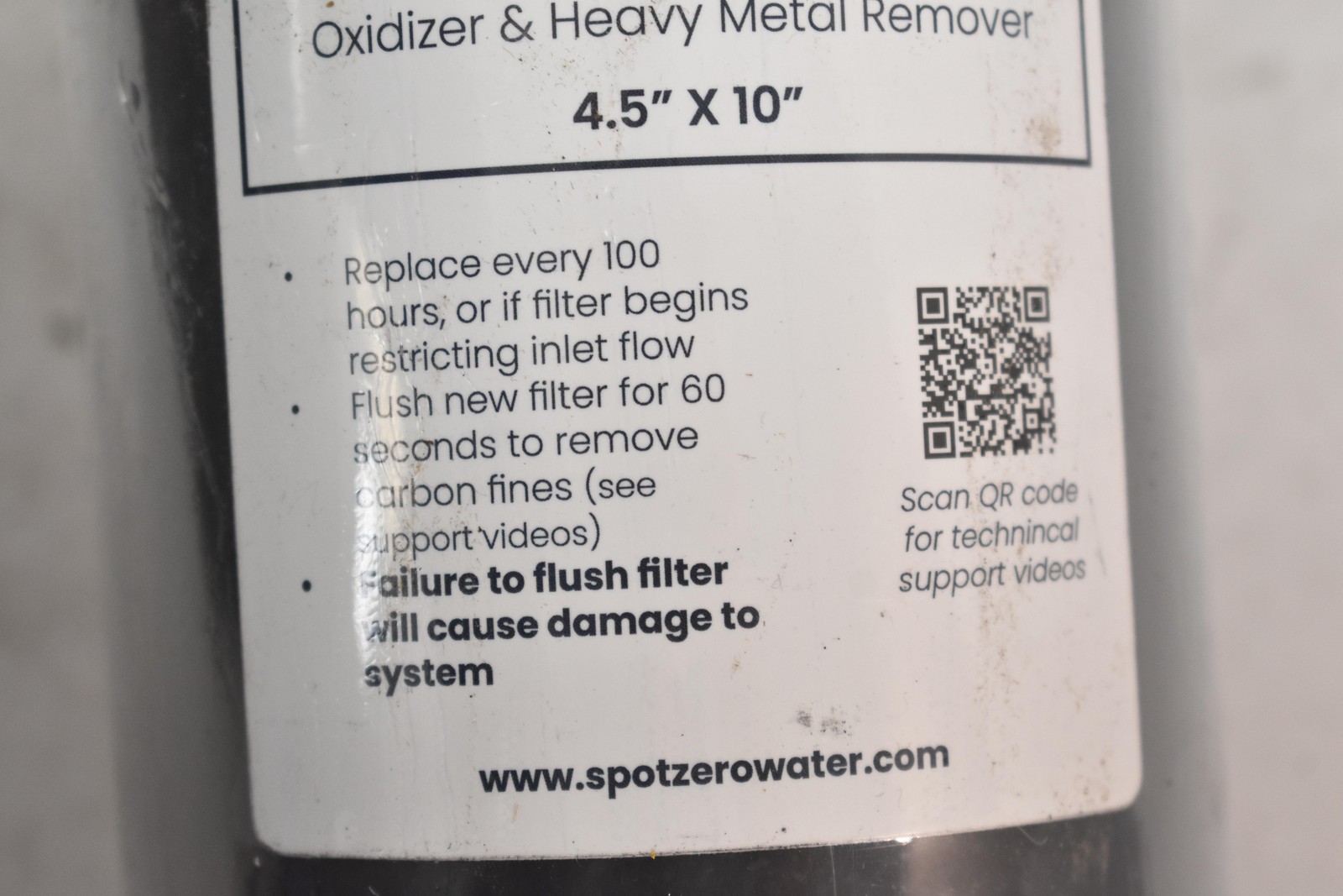 SpotZero Water Filter For Aqua Optima Evolve Black 4.5×10 Freshwater Stage 1