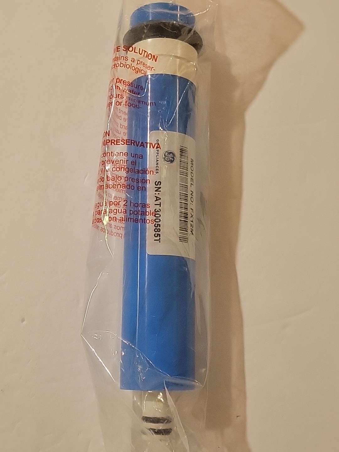 GE FX12M Reverse Osmosis Replacement Membrane,Blue/White