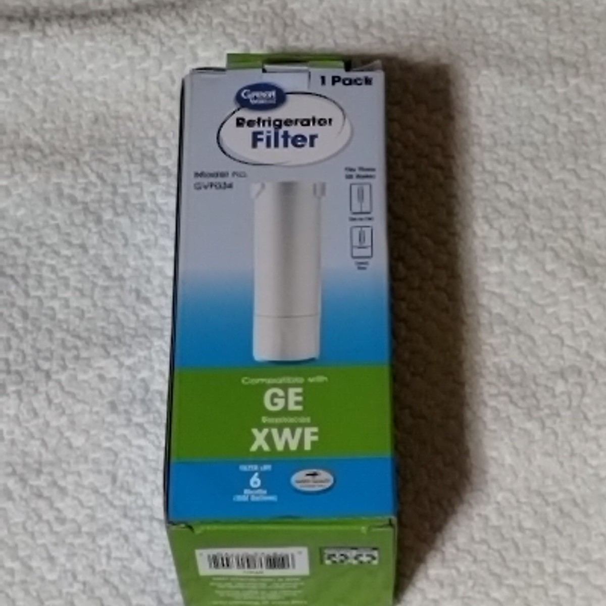 Great Value GE Refrigerator Replacement Filter Model GVF034 – Replaces GE XWF (U