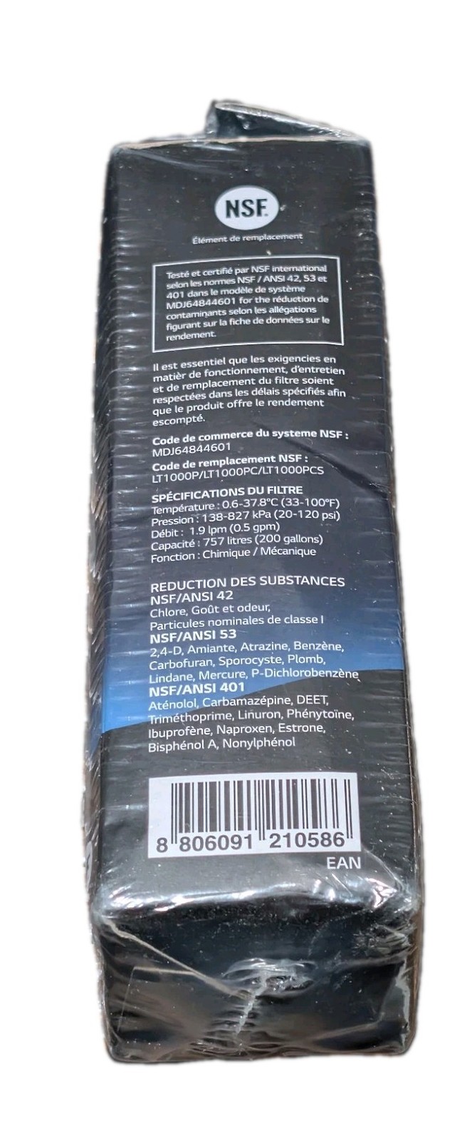 4 Pack LG Water Filter LT1000P/PC/PCS/ADQ7474935 – NEW! Sealed In Boxes!
