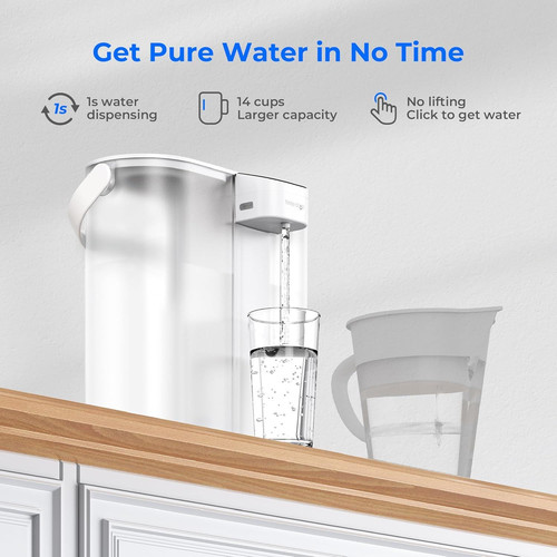 Reverse Osmosis Water Filter Countertop, RO Filtration System, 3:1 Pure to Drain