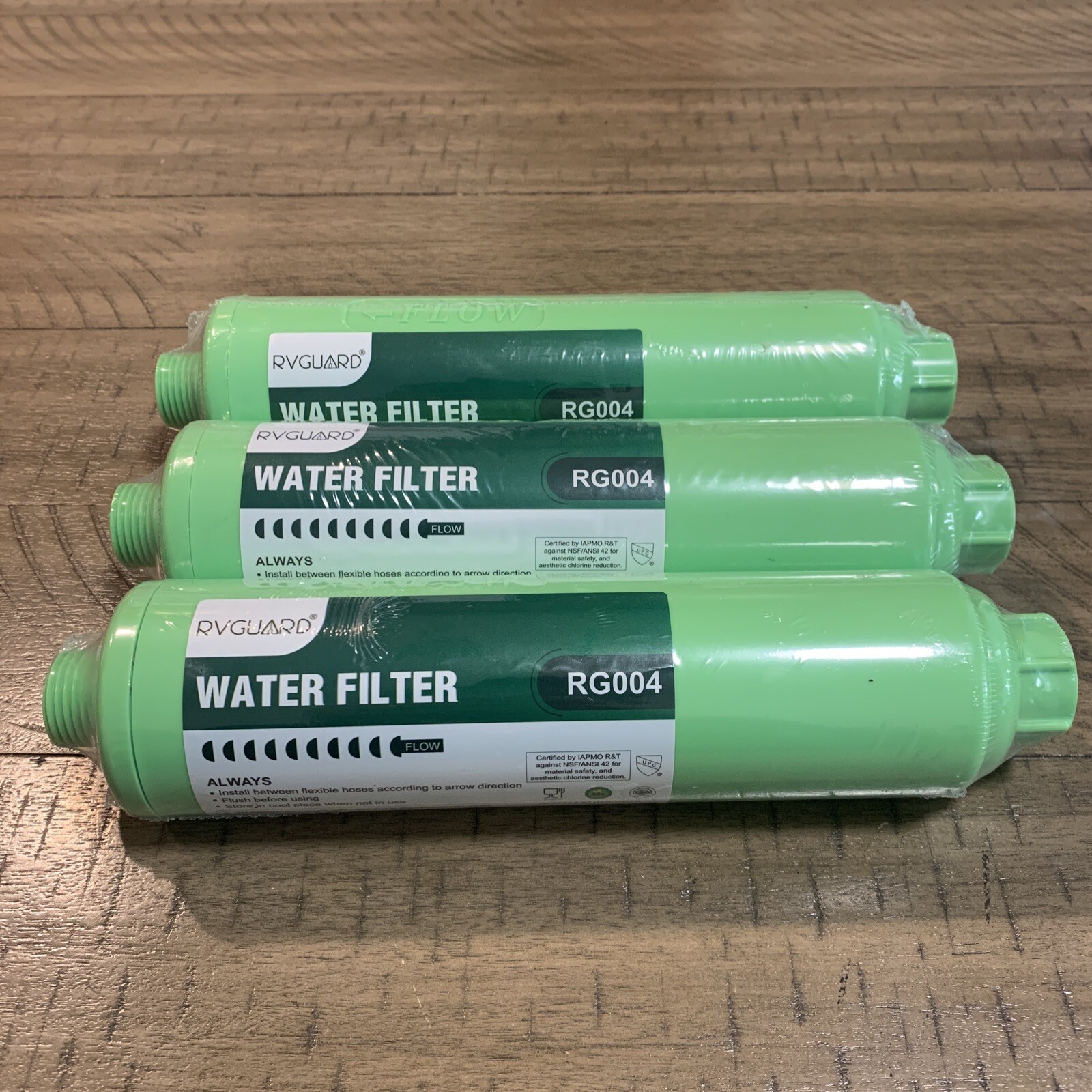 New RVGuard (3 Pack) Water Filter for RV’S and Marines RG004 Certified Replace
